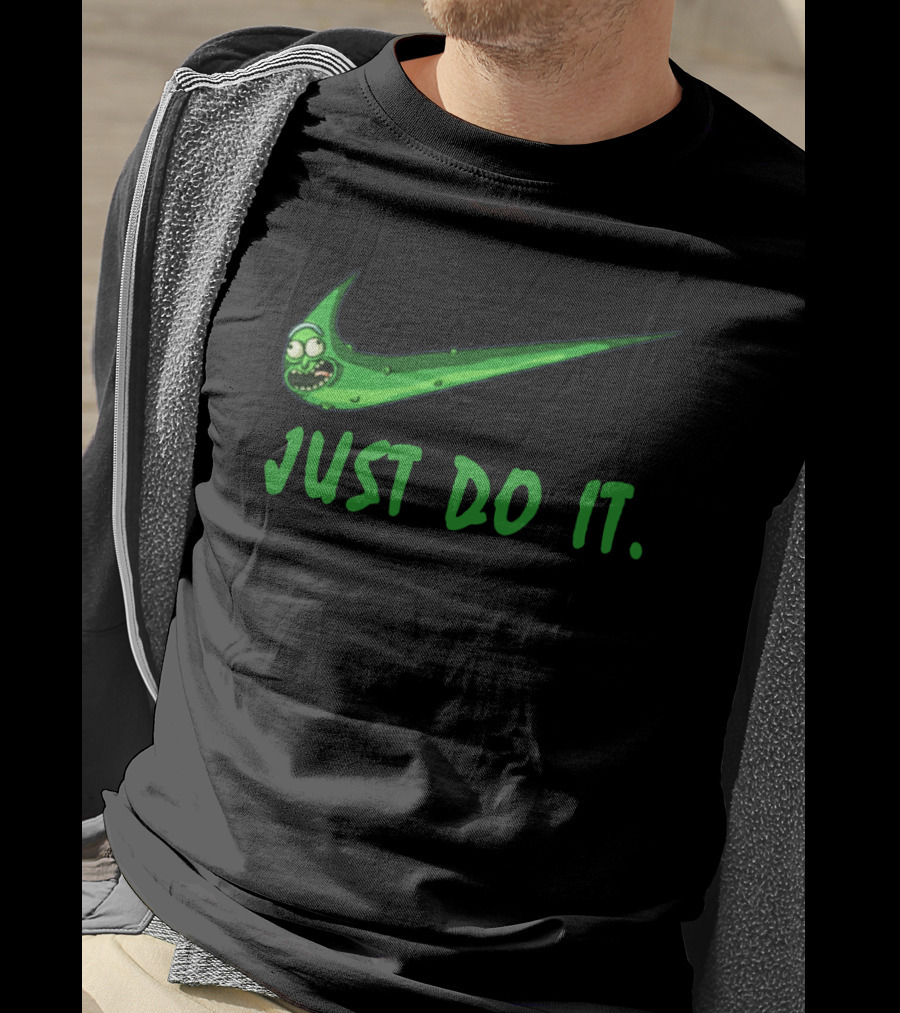 Just Do It Pickle Rick Nike T-Shirt
