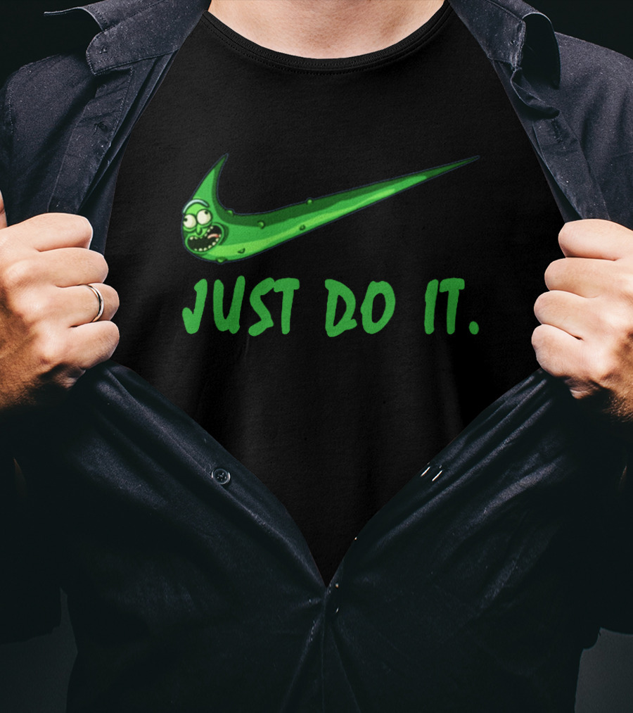 Just Do It Pickle Rick Nike T-Shirt