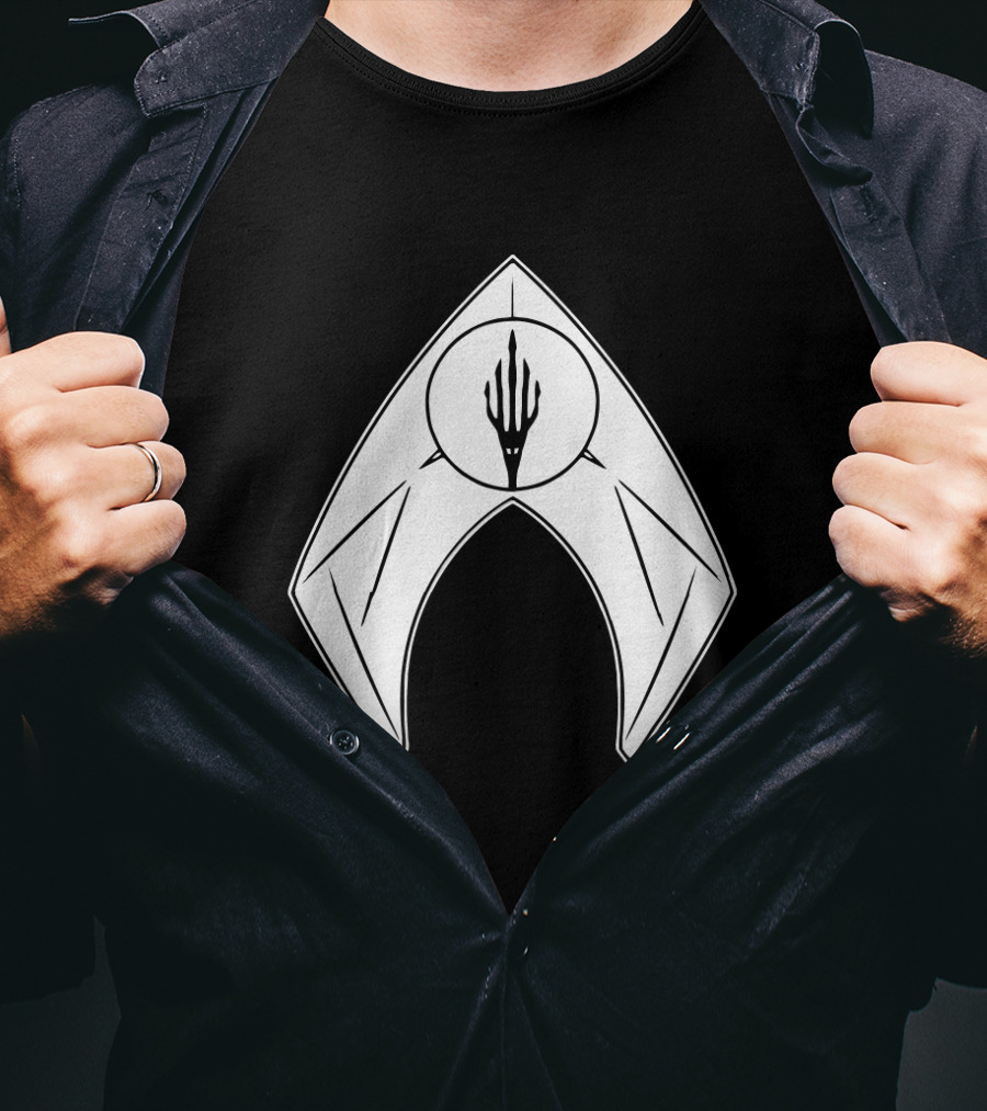 Aquaman Trident Symbol Superhero Icon T-Shirt