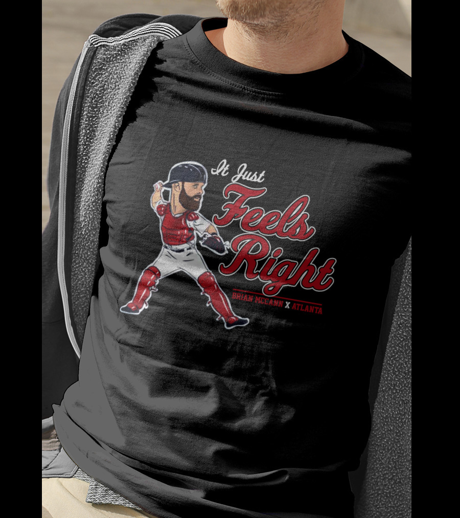 It Just Feels Right Brian McCann X Atlanta T-Shirt