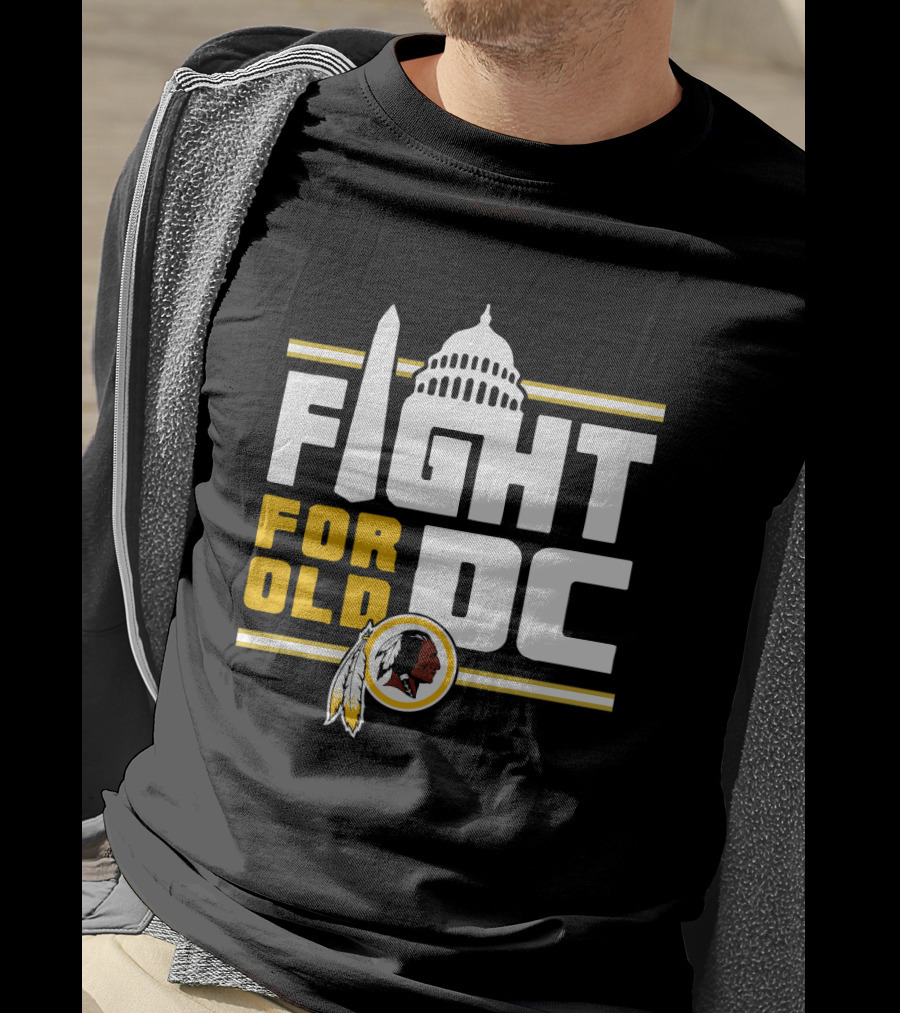 Fight For Old DC Washington Football Team Capitol Monument Iconic Feathers T-Shirt