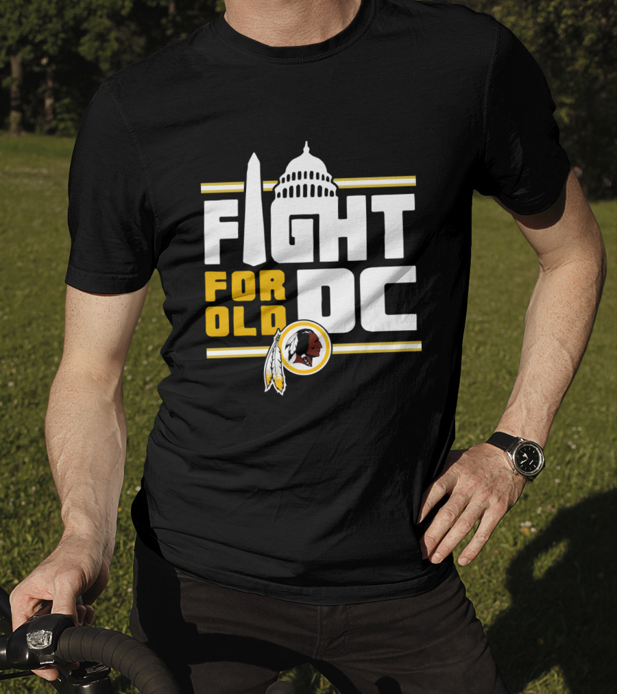 Fight For Old DC Washington Football Team Capitol Monument Iconic Feathers T-Shirt