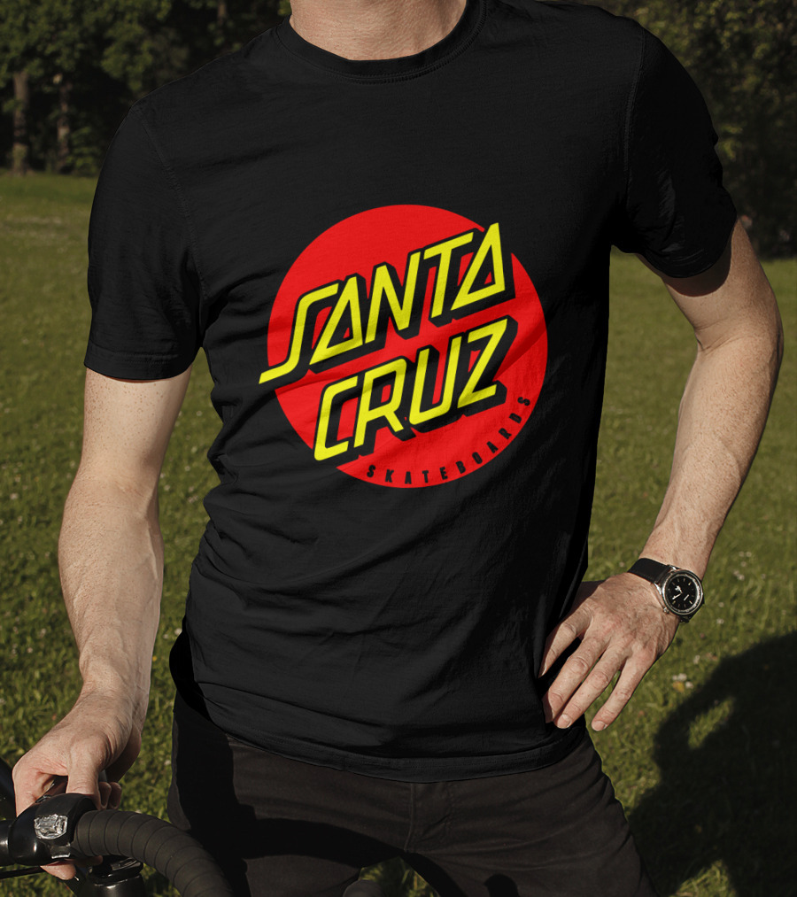 Santa Cruz Skateboards Red Circle Logo Vintage Style T-Shirt
