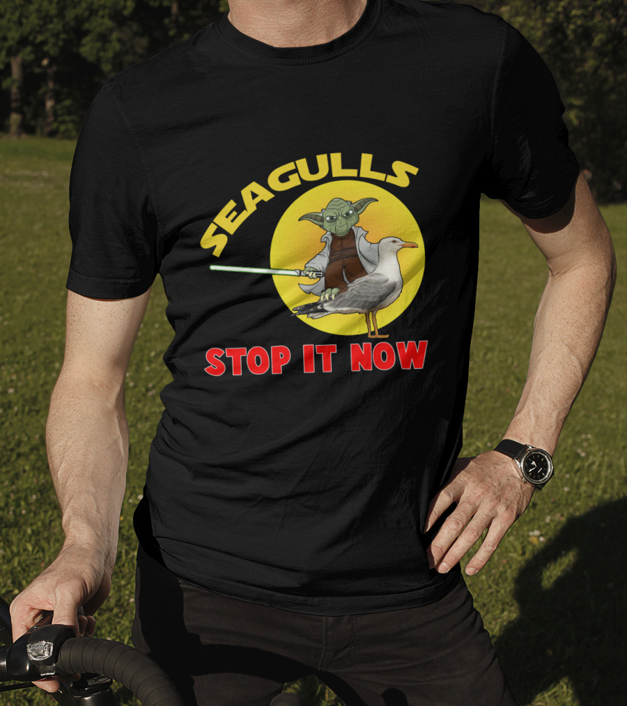 Seagulls Stop It Now Yoda Star Wars T-Shirt