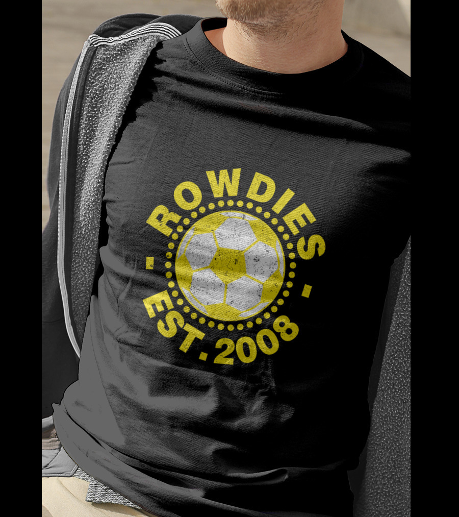 Rowdies Est 2008 Soccer Ball T-Shirt