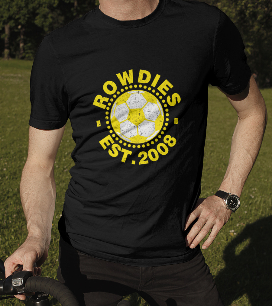 Rowdies Est 2008 Soccer Ball T-Shirt