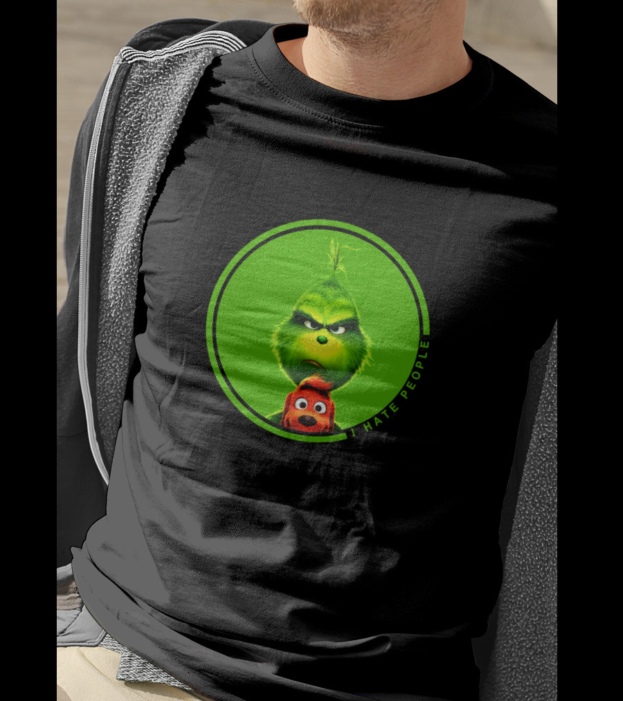 The Grinch I Hate People Christmas Movies Max T-Shirt