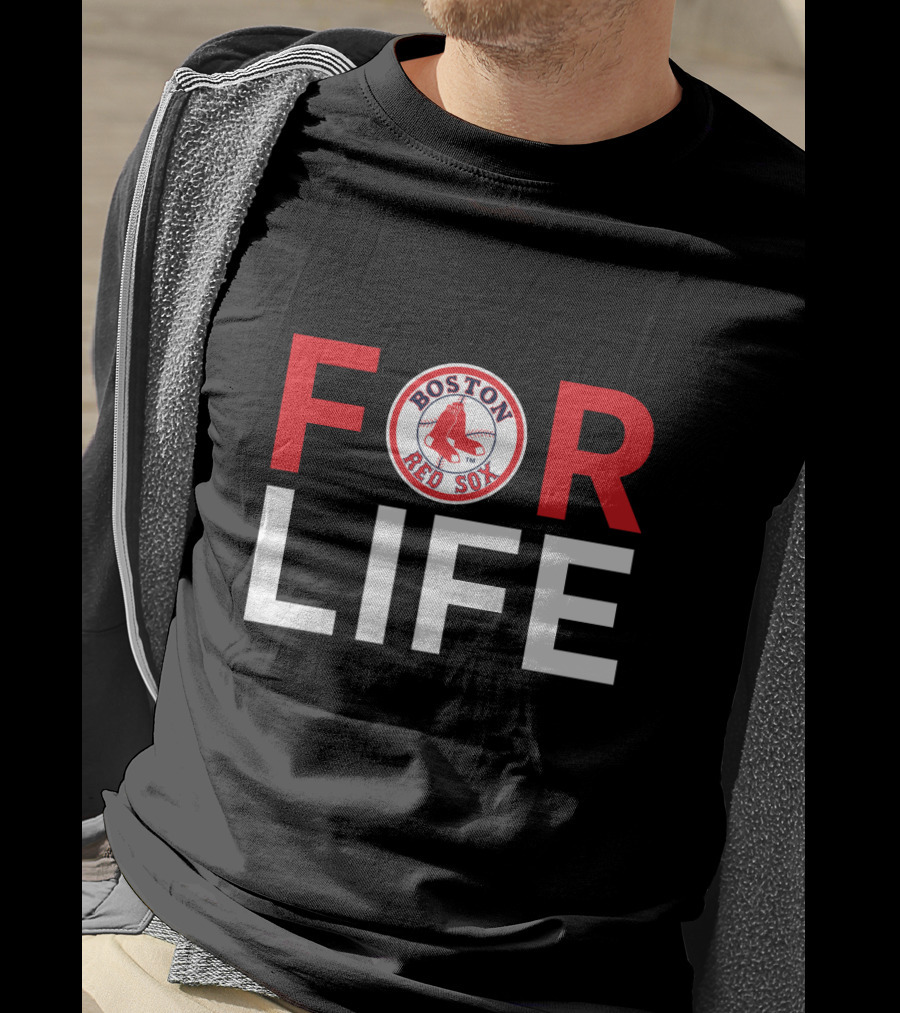 Boston Red Sox For Life Fan Loyalty Emblem T-Shirt