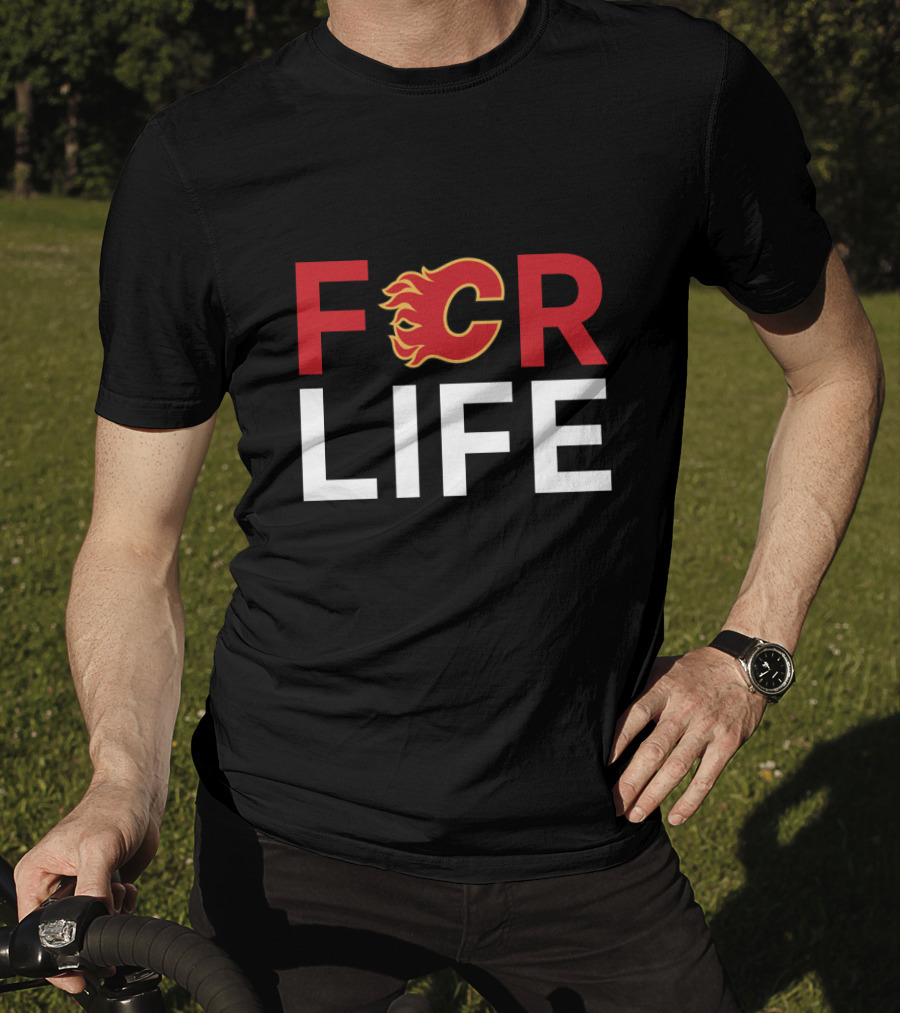 Calgary Flames Forever For Life Fans NHL Hockey T-Shirt