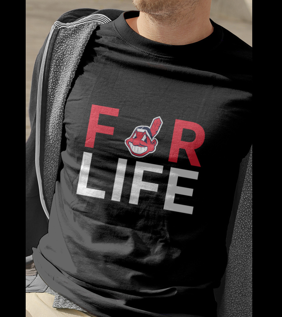 For Life Cleveland Indians Fans Chief Wahoo T-Shirt