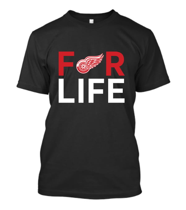 Detroit Red Wings Fans For Life Winged Wheel T-Shirt