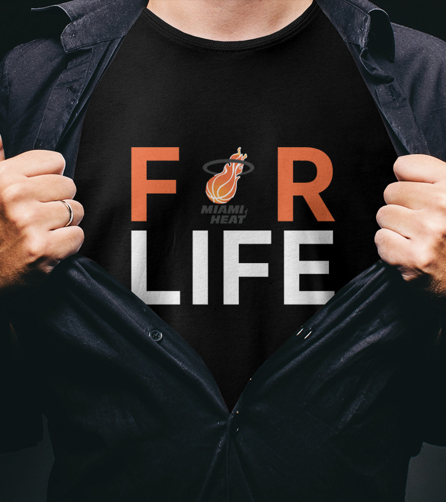 For Life Miami Heat Fans Iconic Basketball T-Shirt