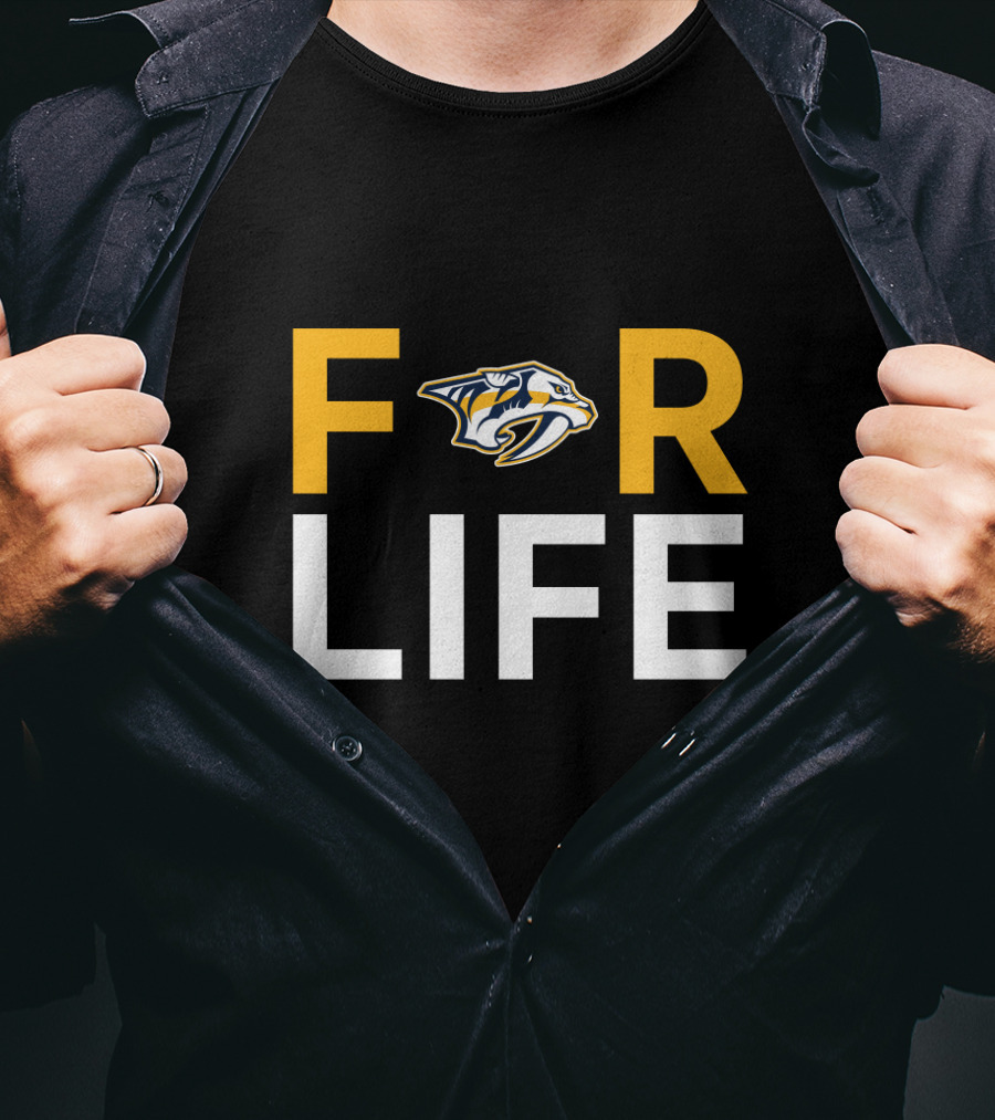 Nashville Predators For Life Fans NHL Team T-Shirt