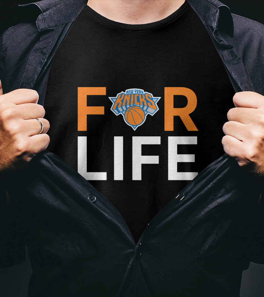 New York Knicks For Life Fan Loyalty T-Shirt