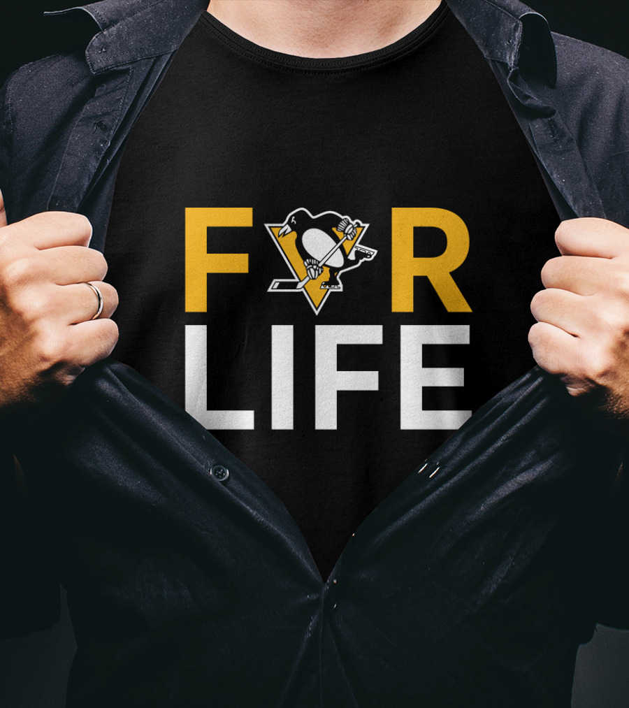 For Life Pittsburgh Penguins Fans Iconic Hockey T-Shirt