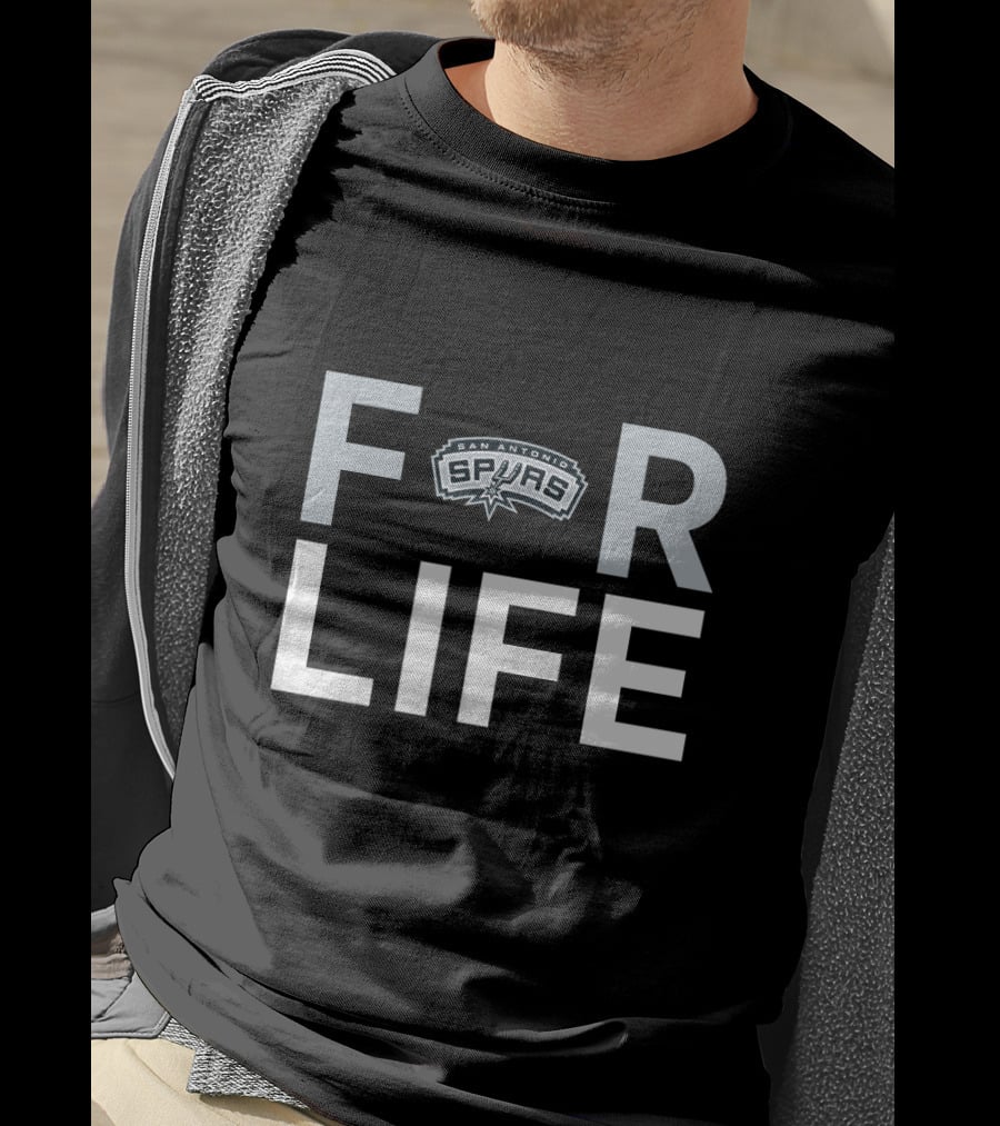 San Antonio Spurs For Life Fan Statement T-Shirt