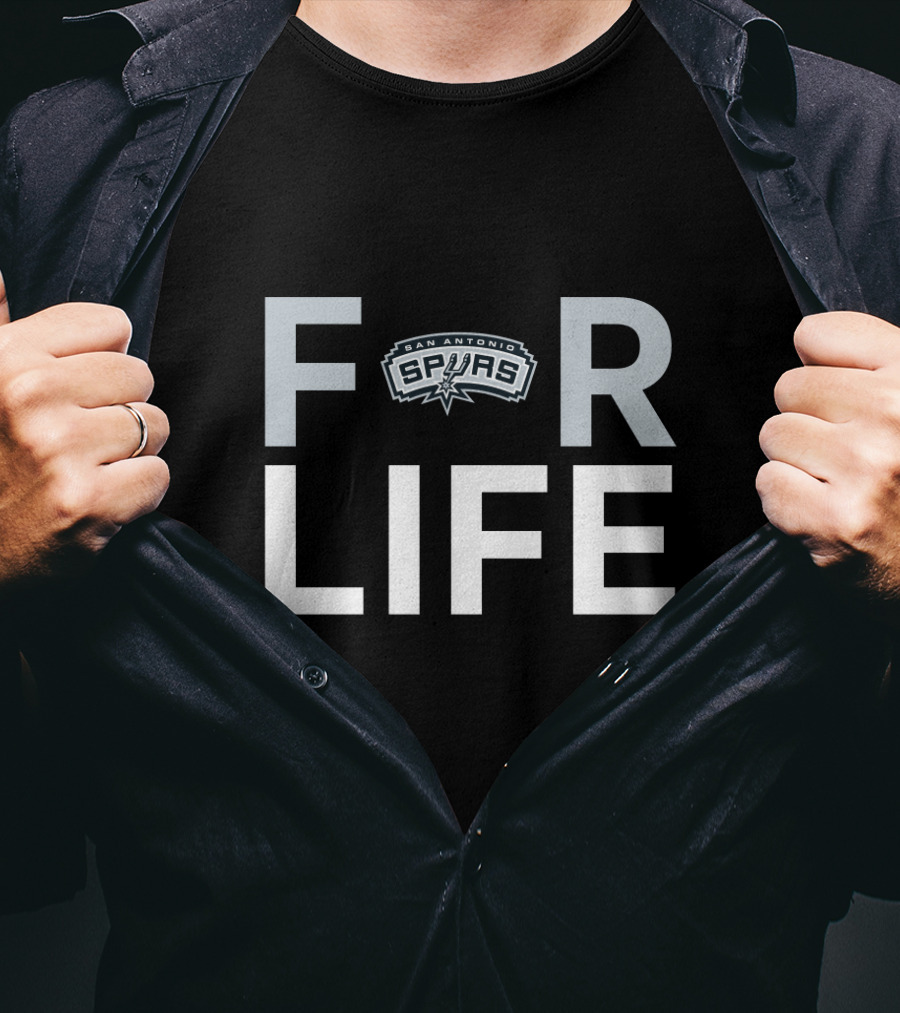 San Antonio Spurs For Life Fan Statement T-Shirt