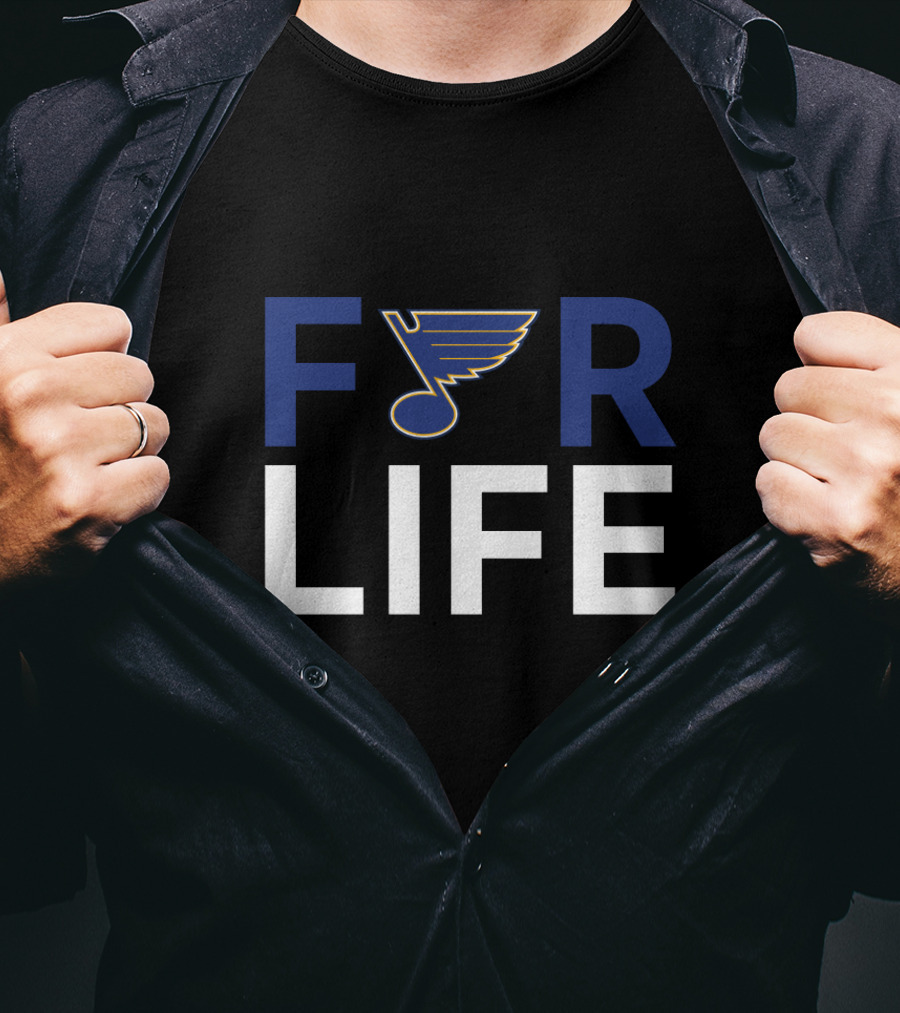 St. Louis Blues Iconic Hockey Symbol For Life Loyal Fans T-Shirt