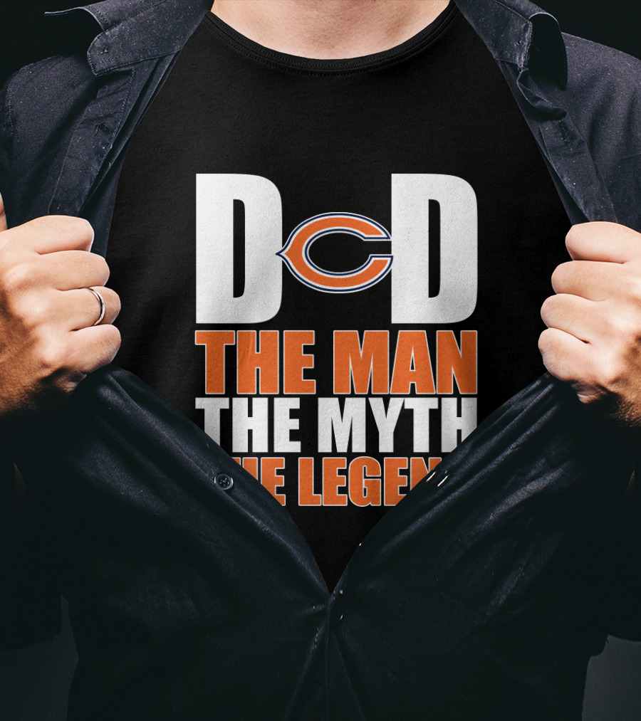 Chicago Bears Dad The Man The Myth The Legend T-Shirt