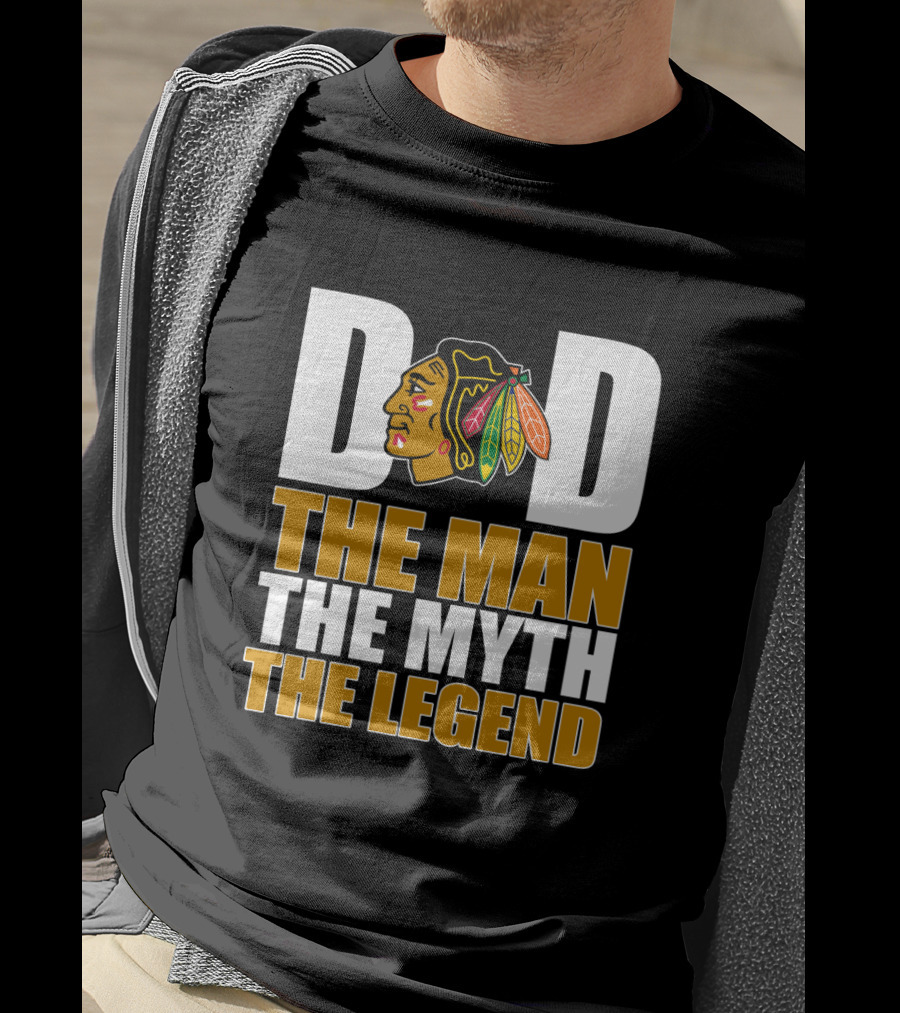 Chicago Blackhawks Dad The Man The Myth The Legend T-Shirt