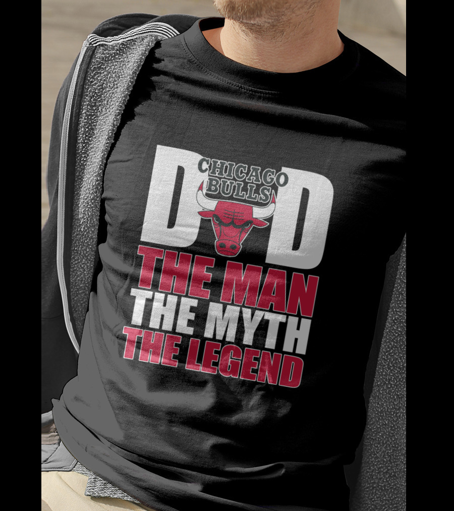Chicago Bulls Dad The Man The Myth The Legend T-Shirt