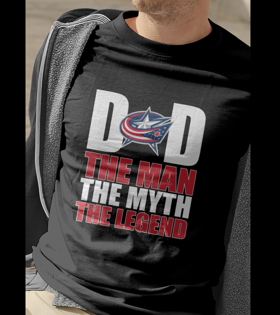 Columbus Blue Jackets Dad The Man The Myth The Legend T-Shirt