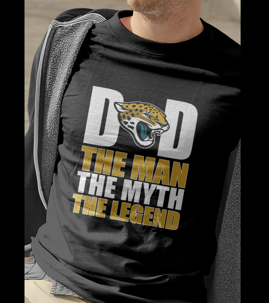 Jacksonville Jaguars Dad The Man The Myth The Legend Father's Day T-Shirt