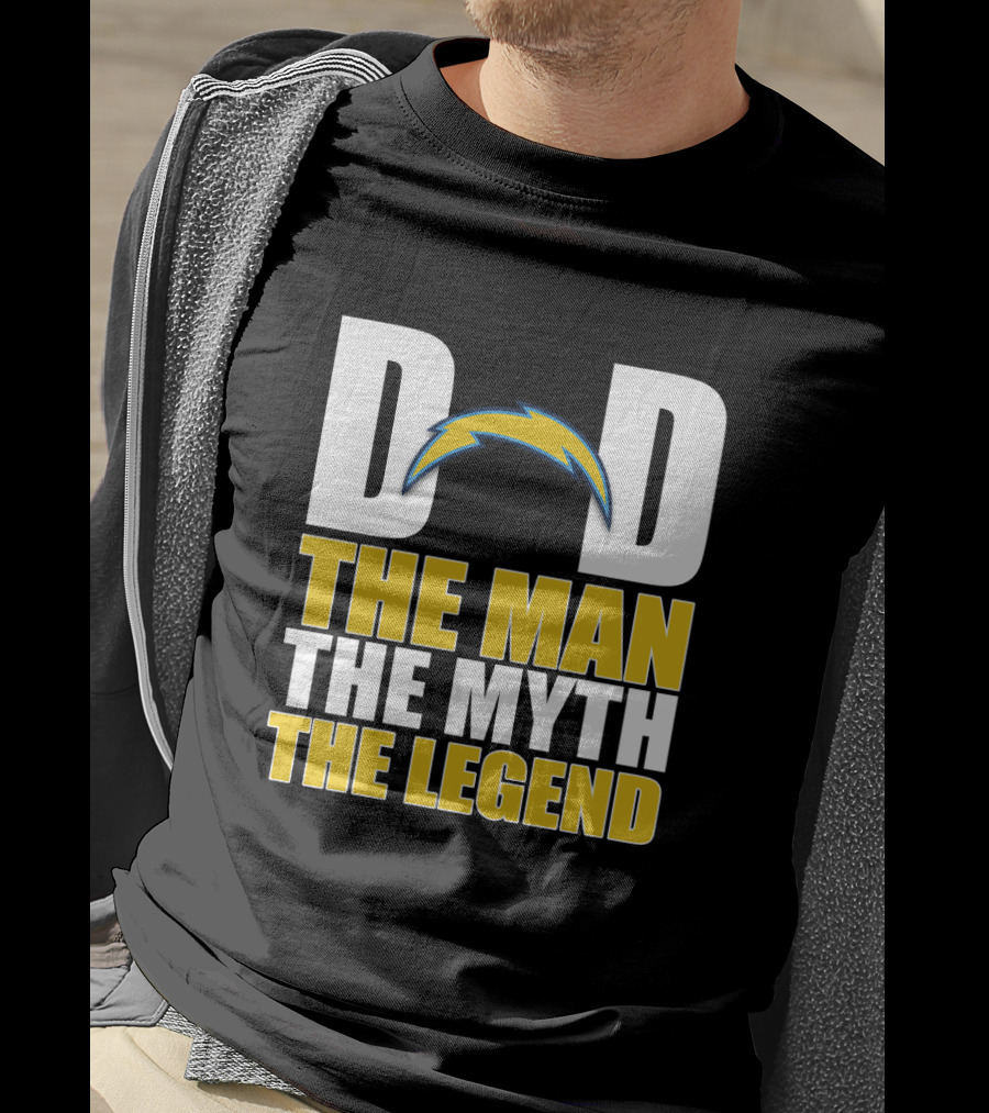 Los Angeles Chargers Dad The Man The Myth The Legend Father's Day Gift T-Shirt