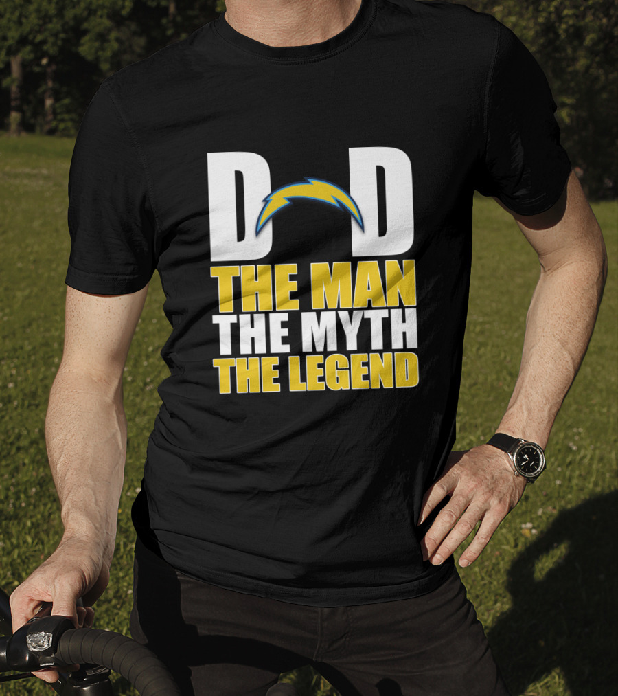 Los Angeles Chargers Dad The Man The Myth The Legend Father's Day Gift T-Shirt