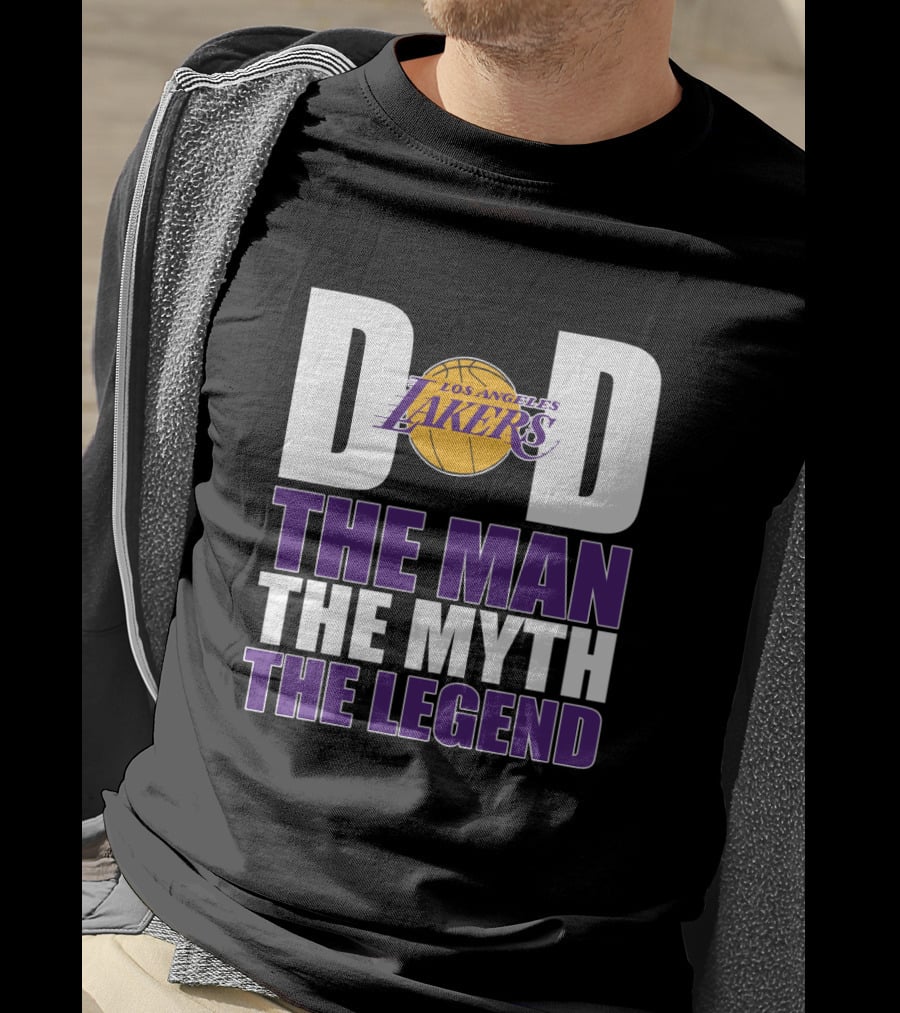Los Angeles Lakers Dad The Man The Myth The Legend Father's Day Gift T-Shirt