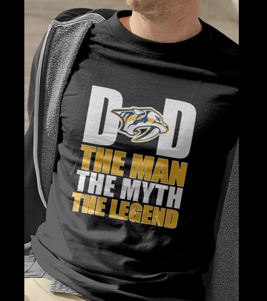 Nashville Predators Dad The Man The Myth The Legend T-Shirt