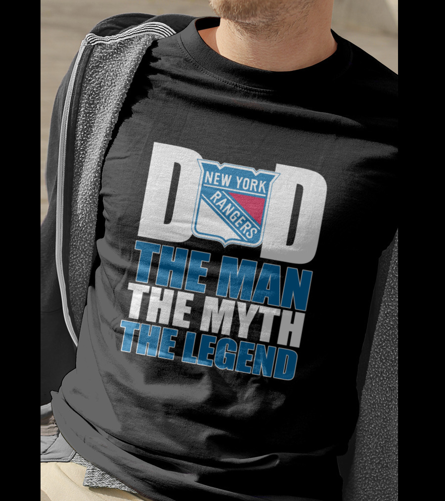 New York Rangers Dad The Man The Myth The Legend T-Shirt