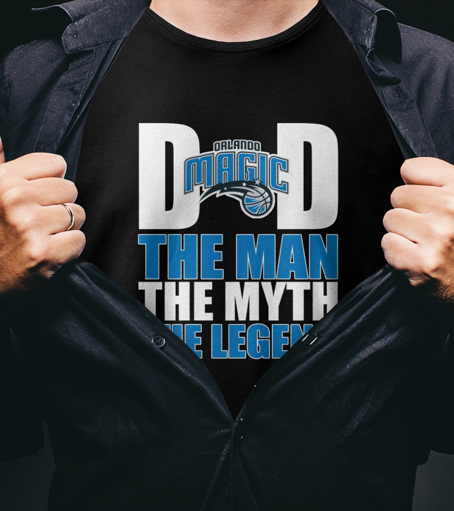 Orlando Magic Dad The Man The Myth The Legend Father's Day T-Shirt