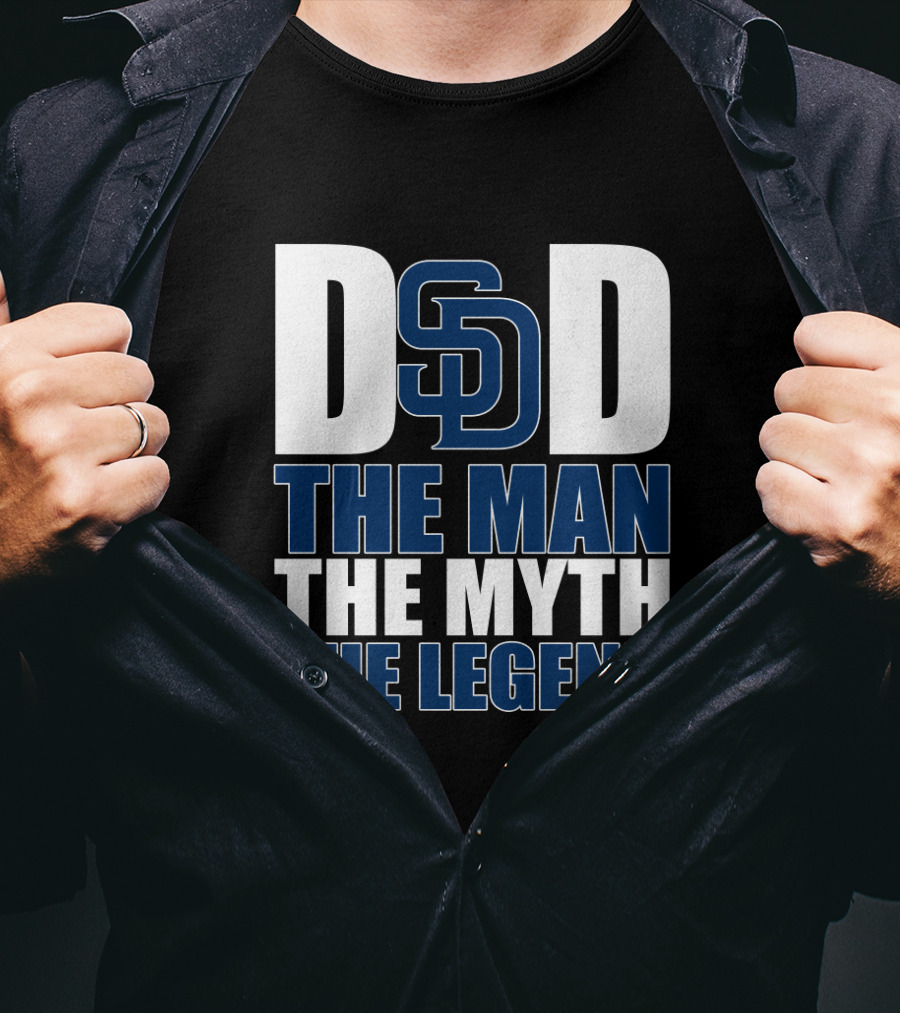 San Diego Padres Dad The Man The Myth The Legend T-Shirt