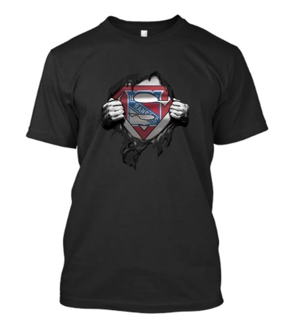 New York Rangers Superman Logo Fusion T-Shirt