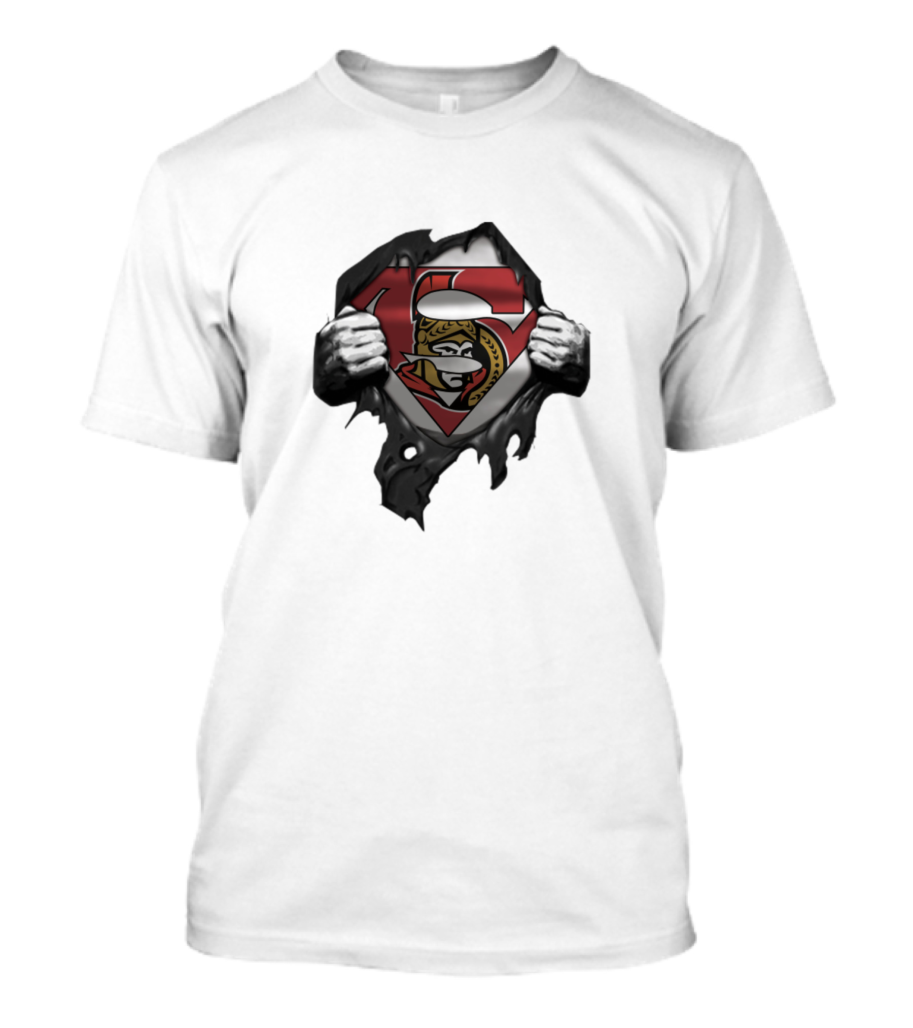 Ottawa Senators Superhero Conceptual Design For Fans T-Shirt
