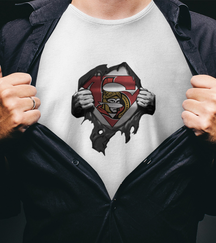 Ottawa Senators Superhero Conceptual Design For Fans T-Shirt