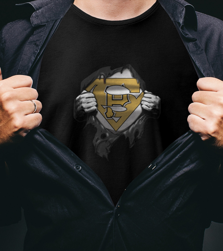 Pittsburgh Pirates Superman Logo Fan Fusion Redefined T-Shirt