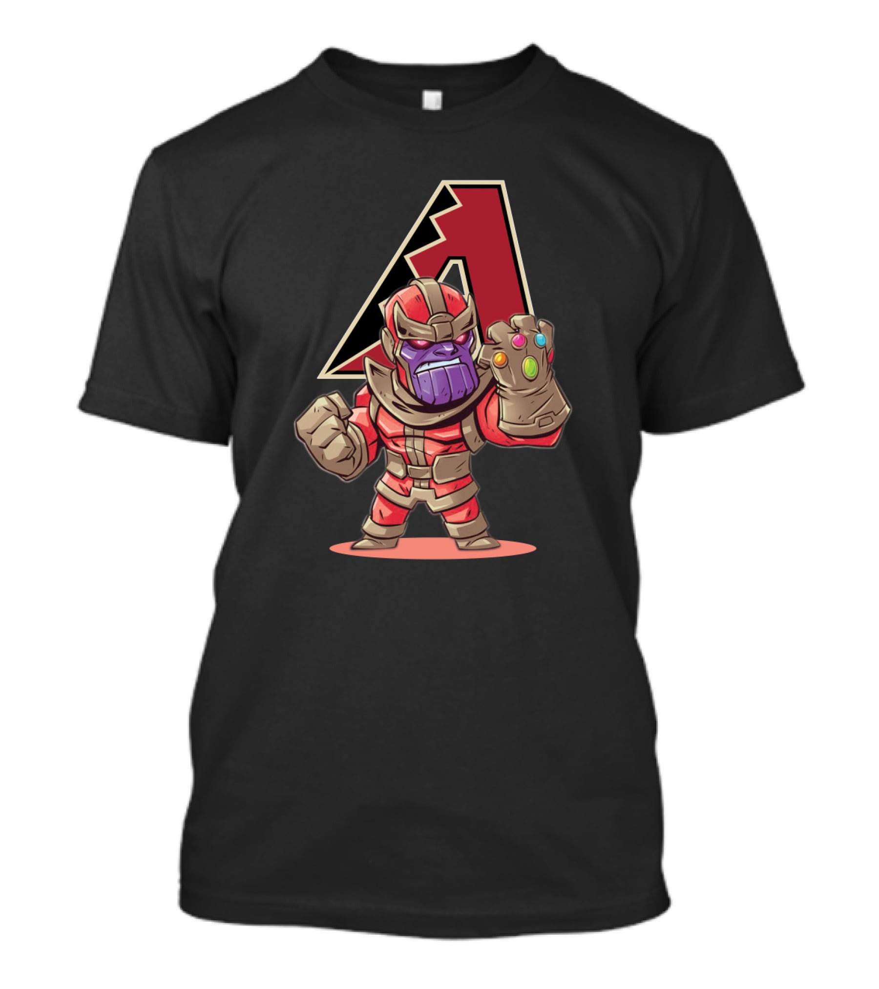 Arizona Diamondbacks Fans Featuring Thanos With Infinity Gauntlet And Team T-Shirt