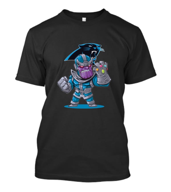 Thanos Carolina Panthers Fans Infinity Gauntlet T-Shirt