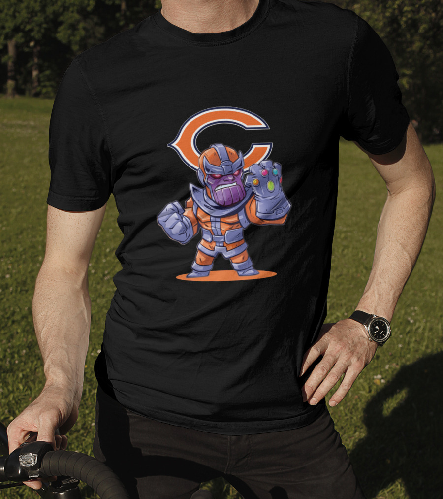 Thanos Chicago Bears Fans Mashup T-Shirt