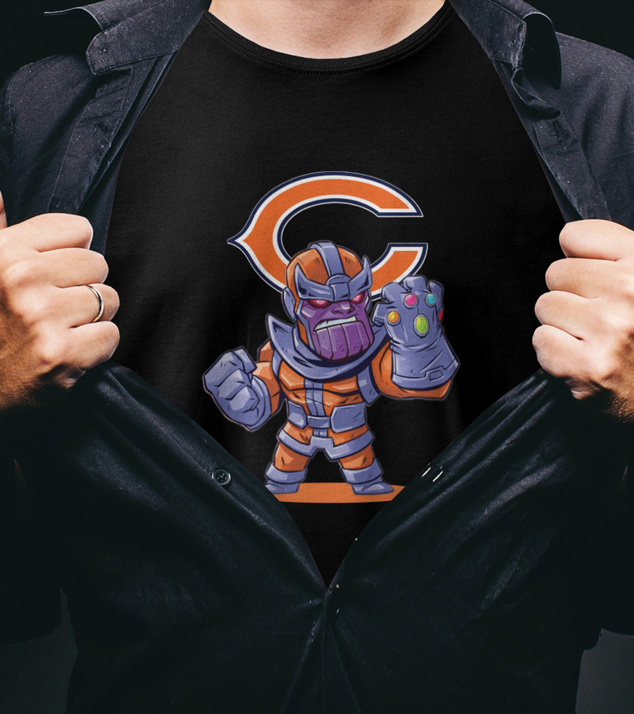 Thanos Chicago Bears Fans Mashup T-Shirt