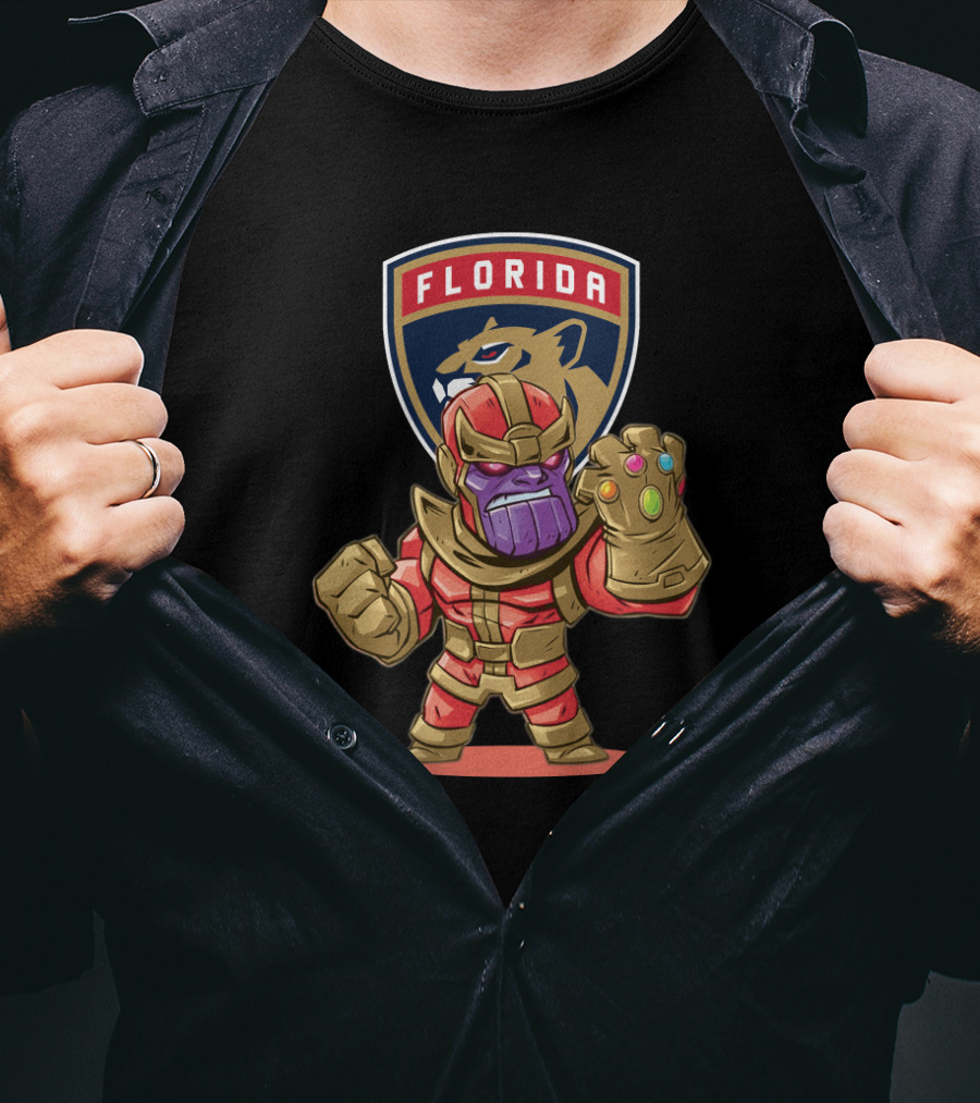 Florida Panthers Marvel Mashup Thanos T-Shirt