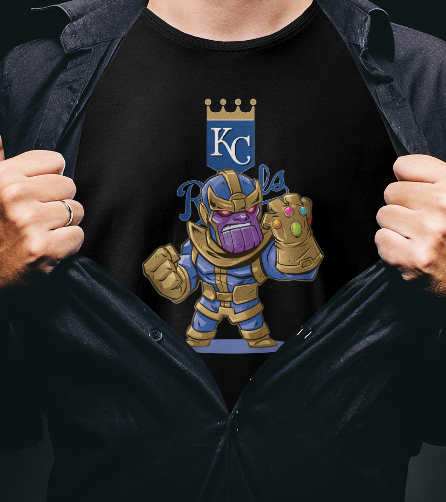 Kansas City Royals Thanos Infinity Gauntlet Fans T-Shirt