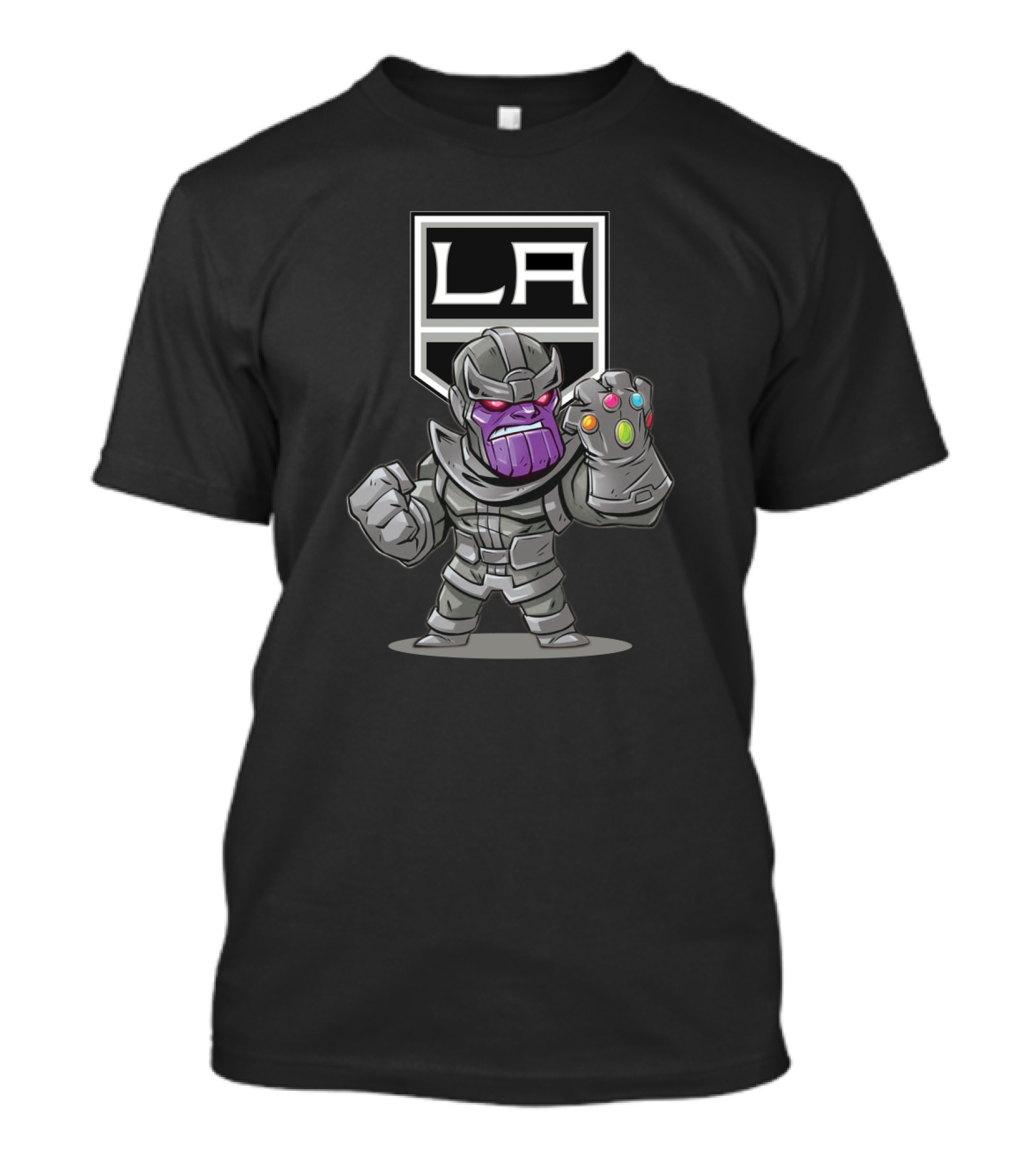 Thanos LA Kings Infinity Gauntlet Logo Crossover T-Shirt