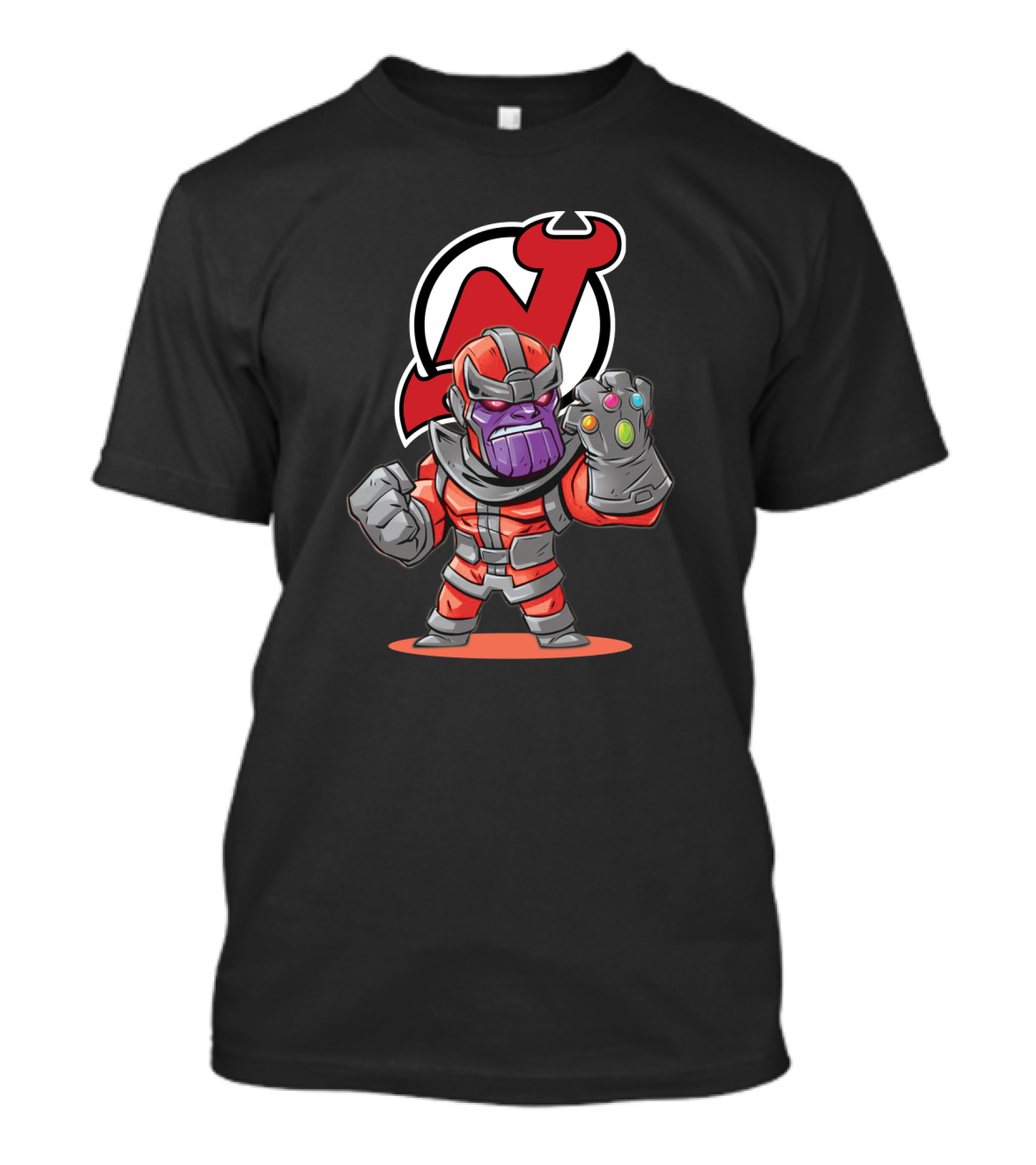 Thanos Infinity Gauntlet Meets New Jersey Devils NHL Fan T-Shirt