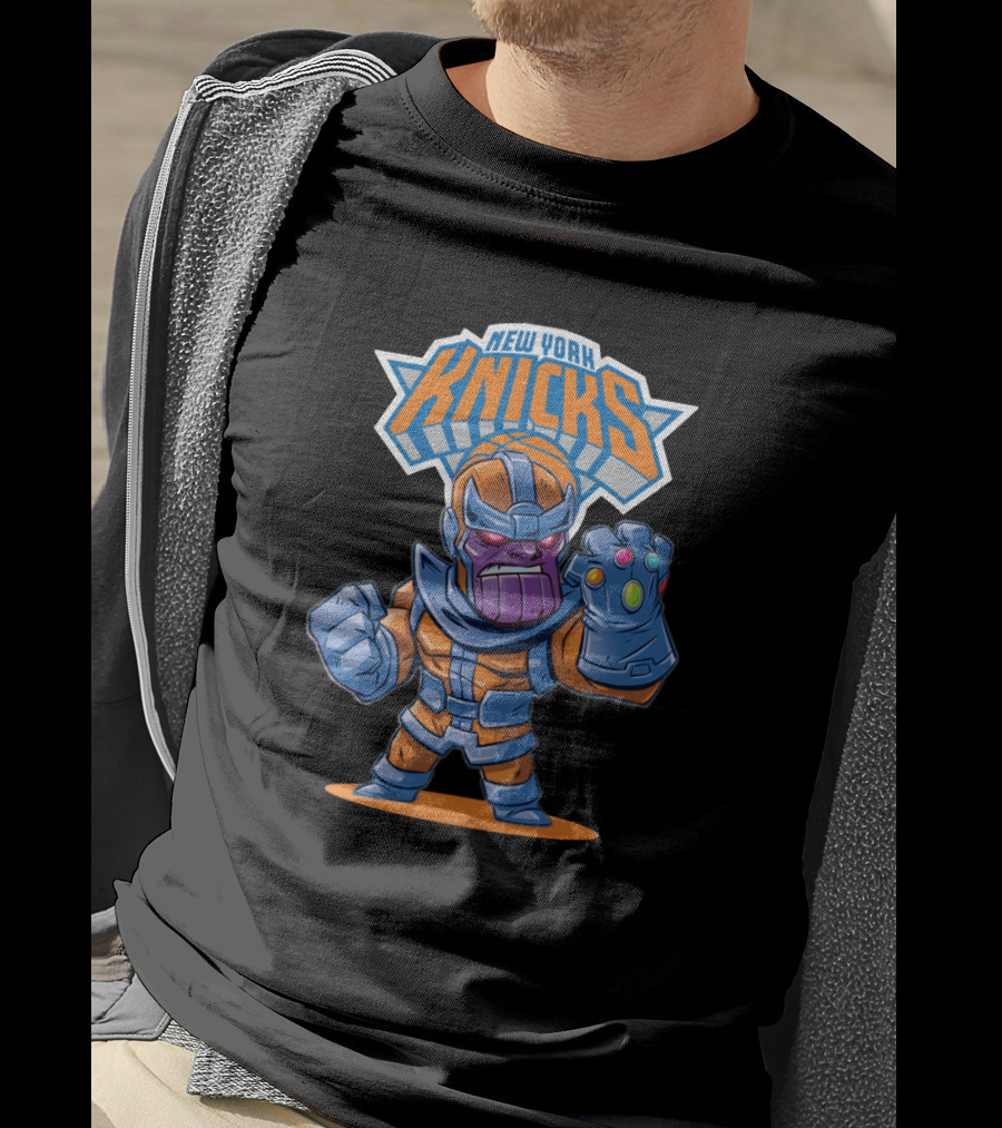 Thanos New York Knicks Nba Mashup T-Shirt