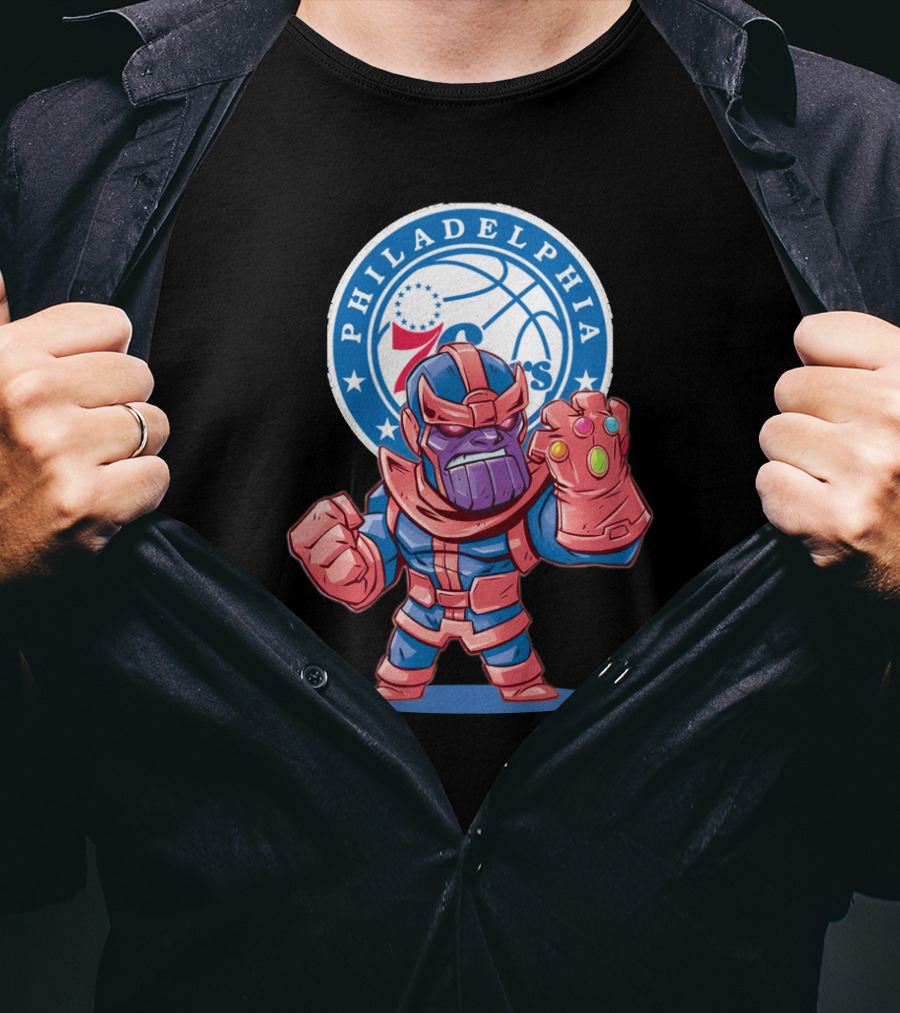 Philadelphia 76ers Meets Thanos Crossover T-Shirt