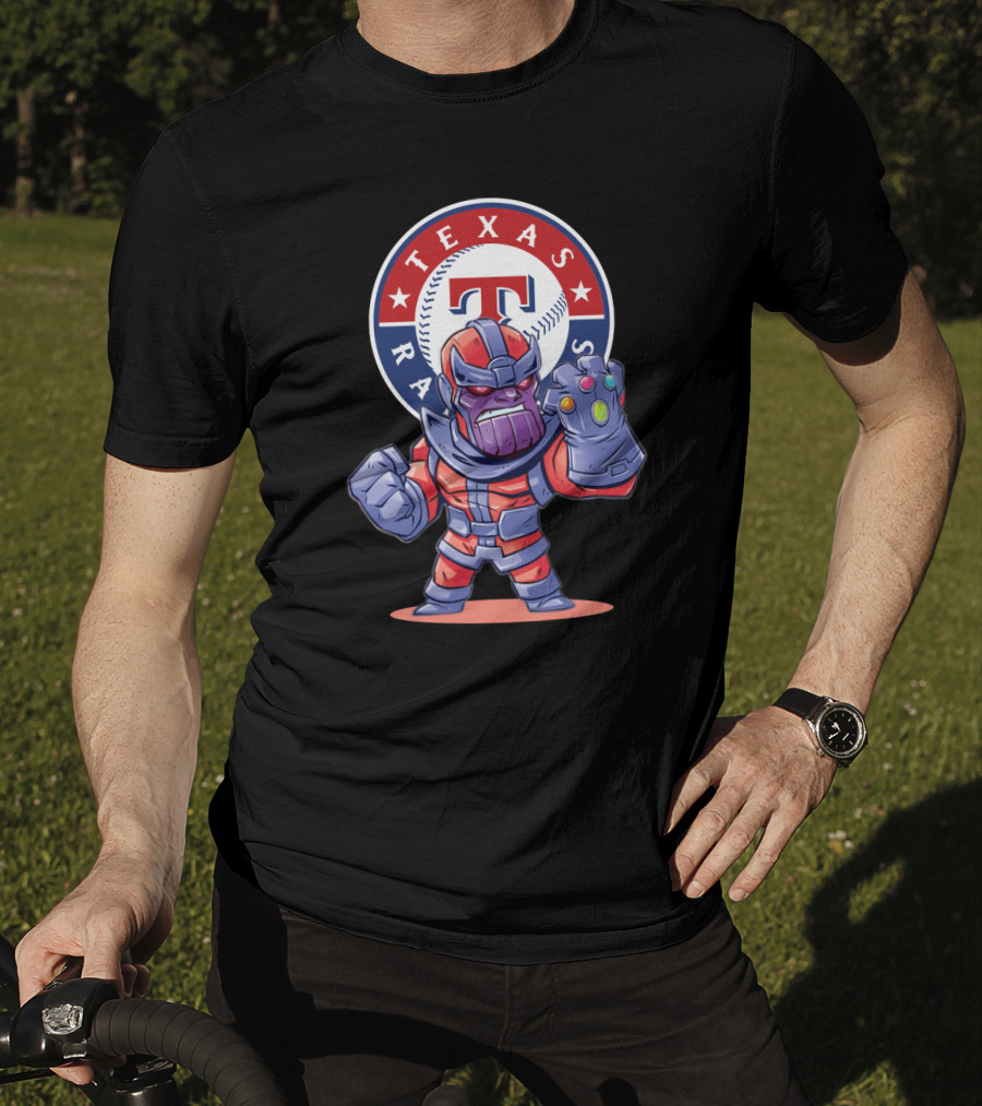 Texas Rangers Fans Assemble With Thanos Inspired Character T-Shirt