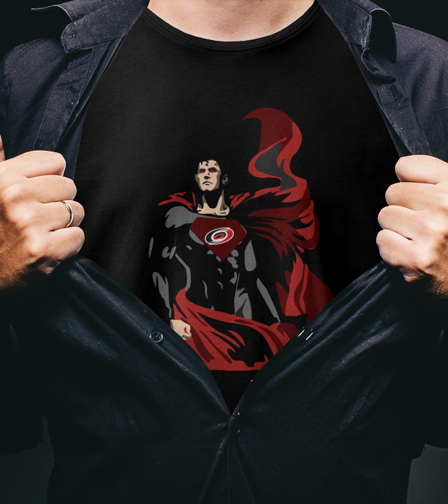 Superman Carolina Hurricanes Hero T-Shirt